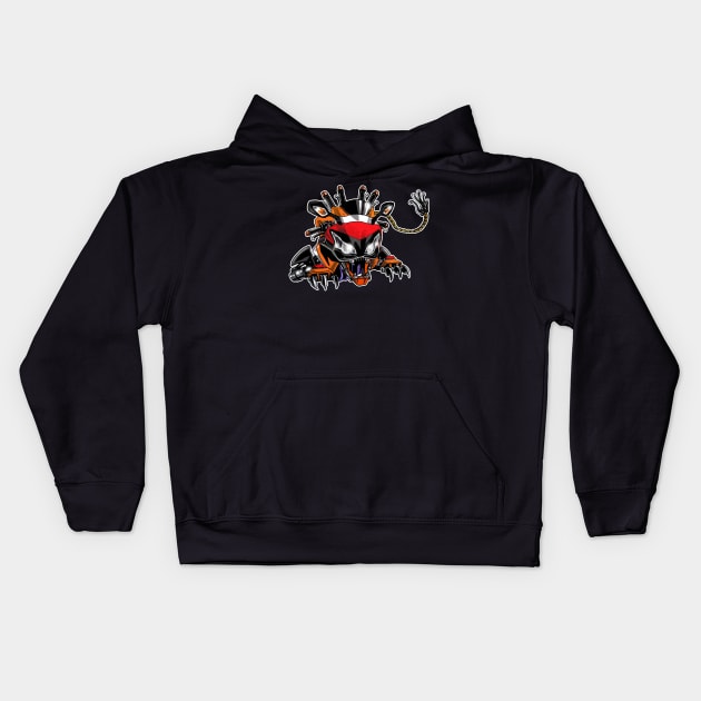 Honda CBR 1000R Repsol Lion Kids Hoodie by MOTORIND